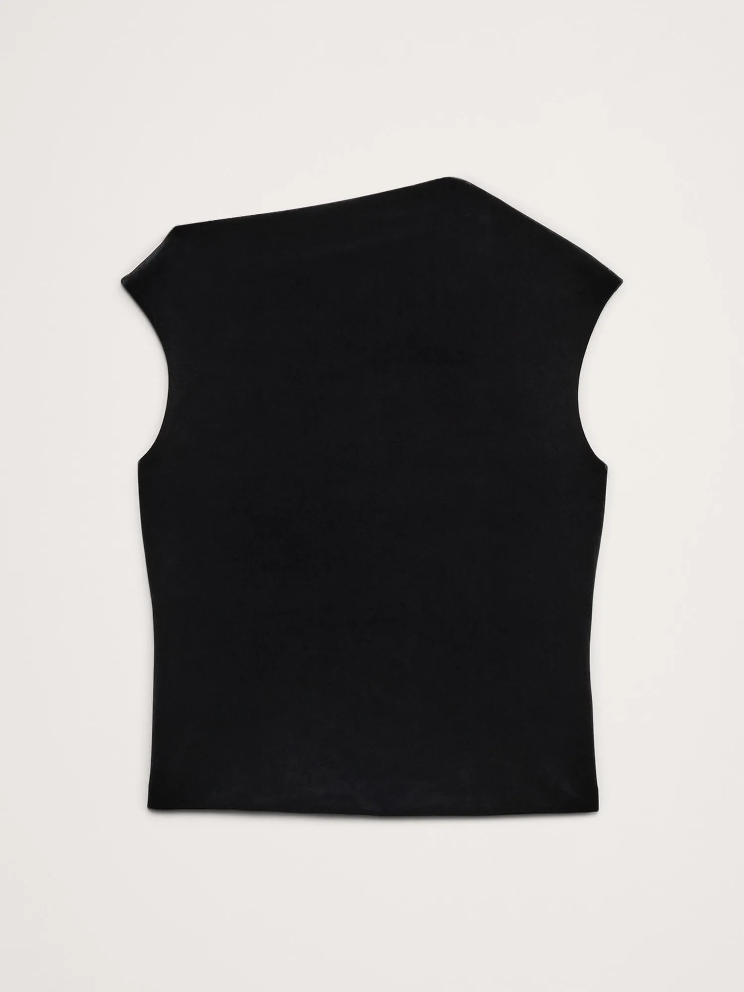 Bias-Cut Velvet Asymmetrical Top Banana Republic