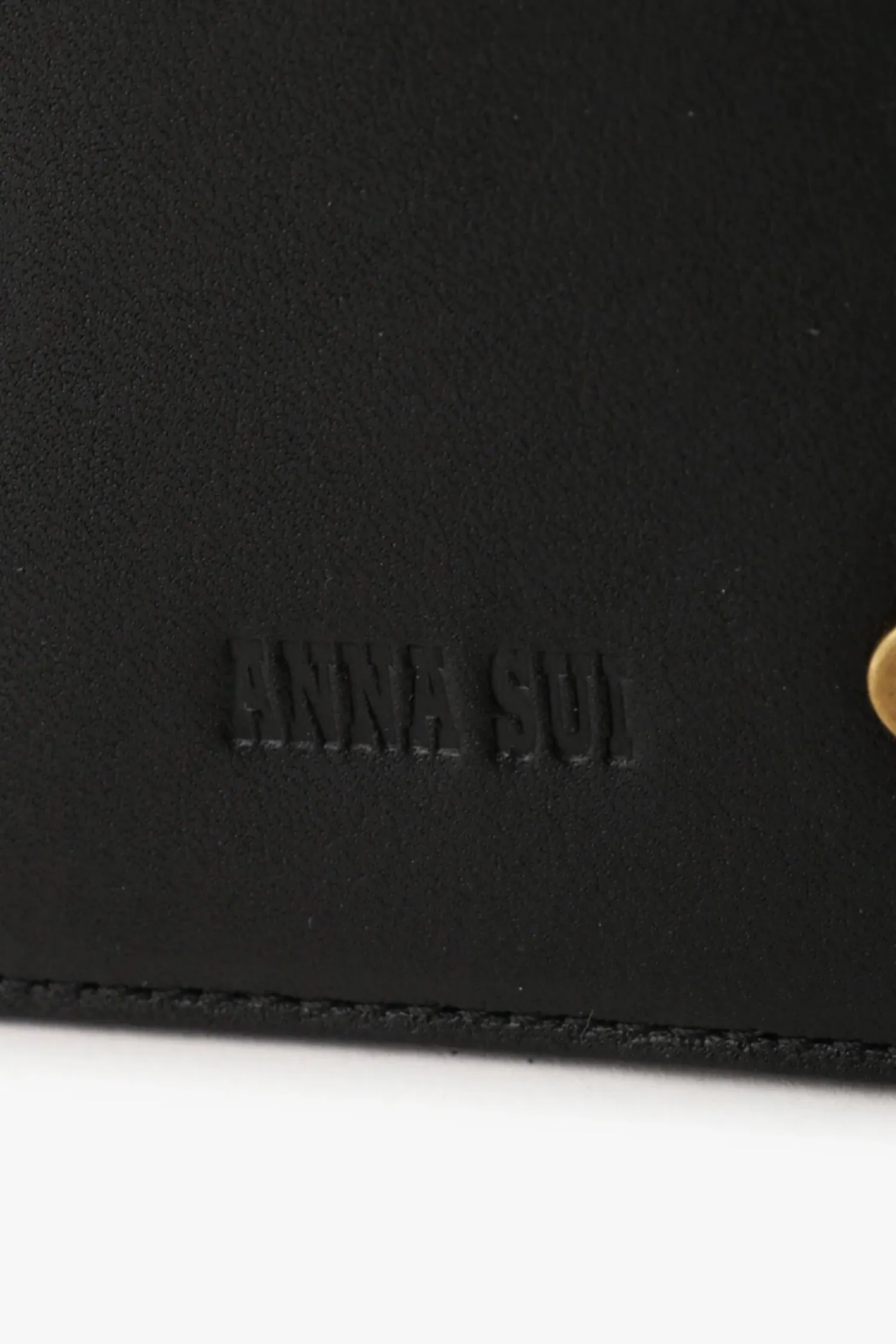 Black Retro Button Pass Case Annasui