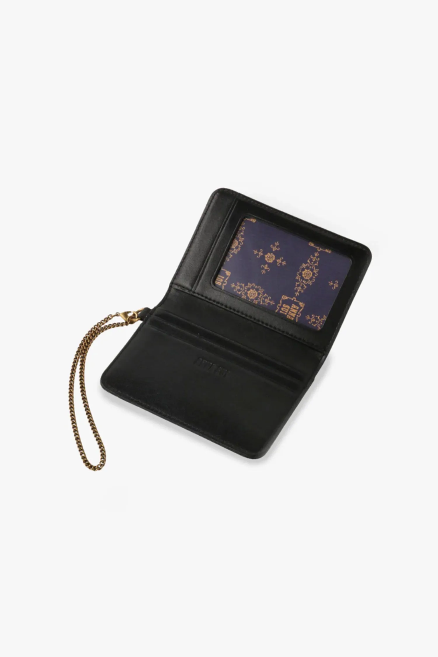Black Retro Button Pass Case Annasui