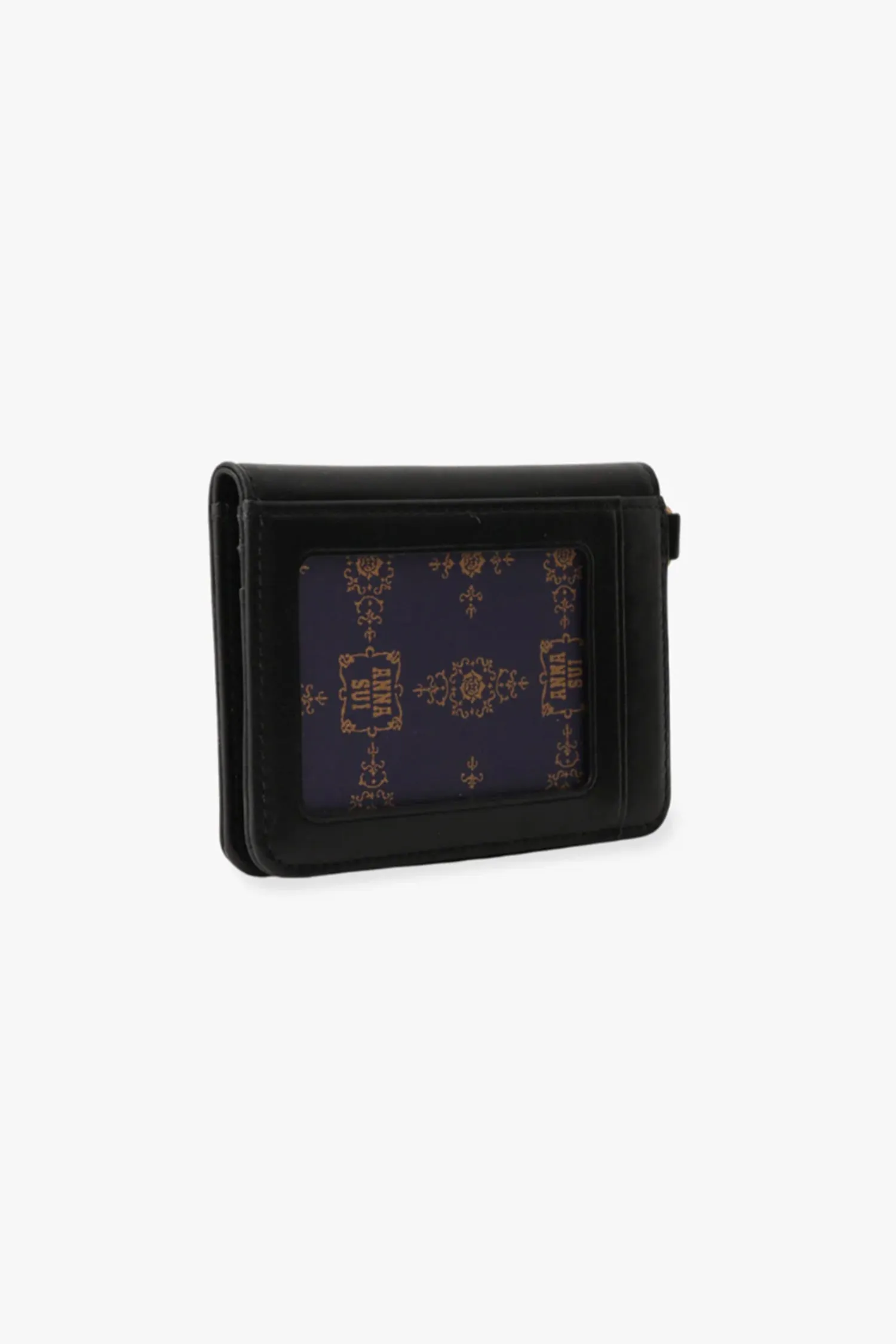 Black Retro Button Pass Case Annasui