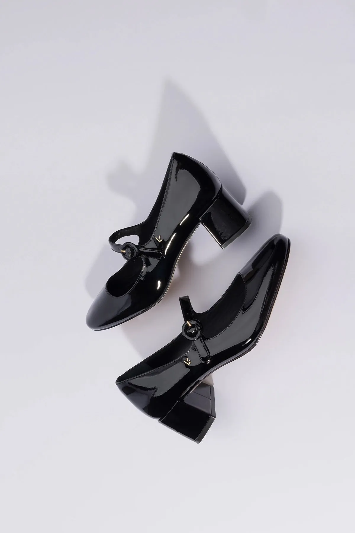 Blair Block Pump In Black Patent