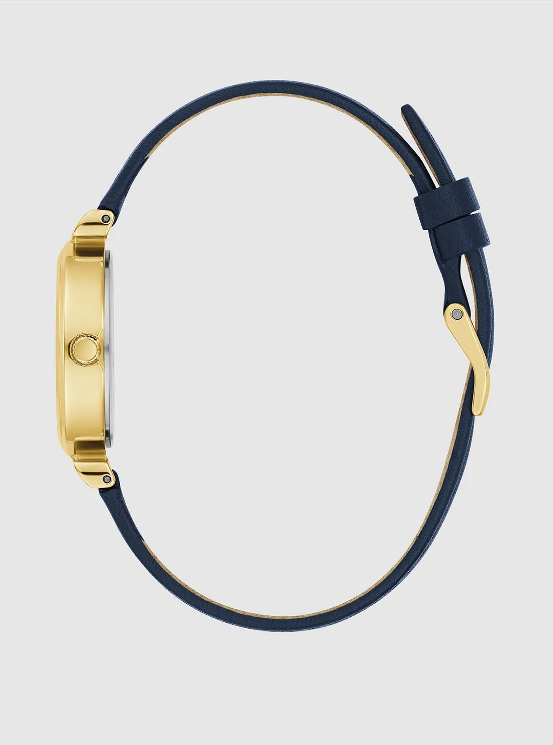 Blue Gold Array Crystal Watch Guess