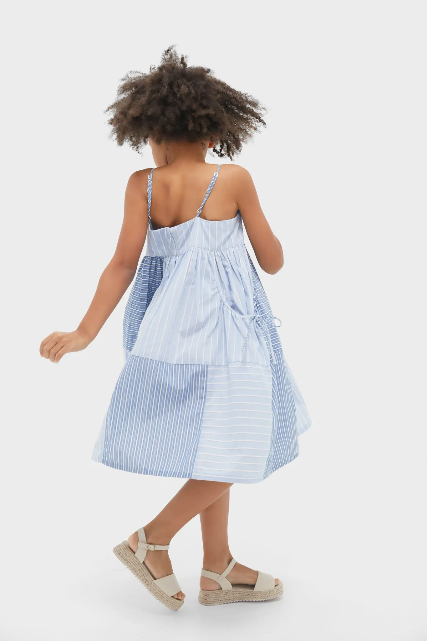 Blue Helmi Stripe Tank Dress