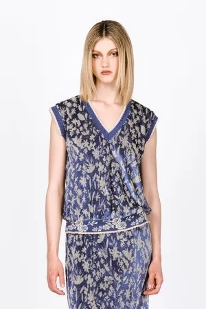 Bluebell Velour Vest Annasui
