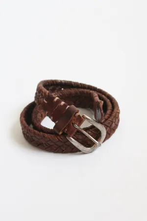 braided leather belt 1919 Vintage