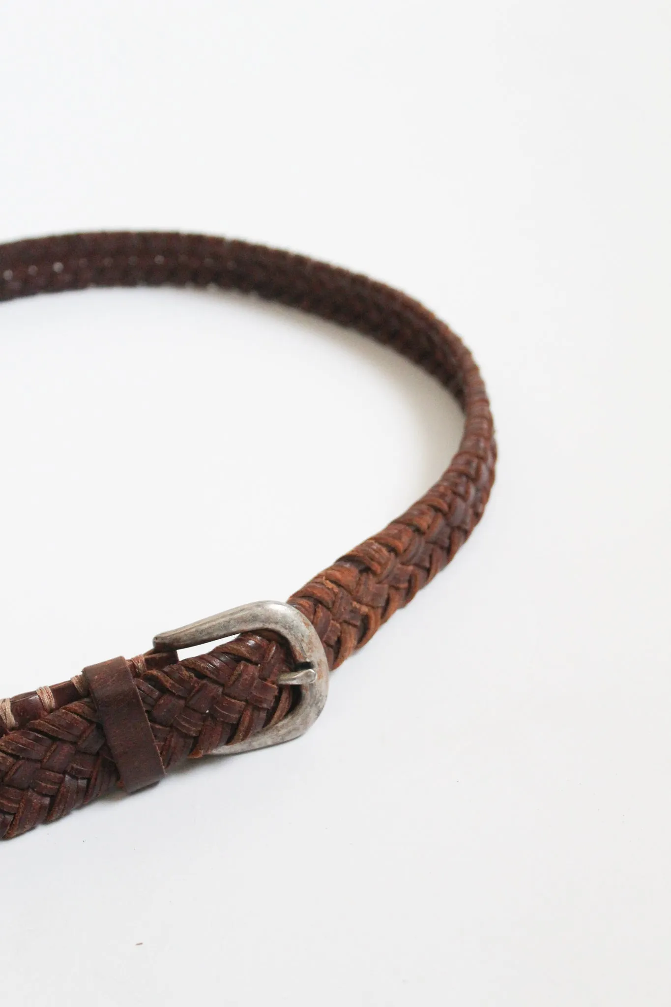 braided leather belt 1919 Vintage