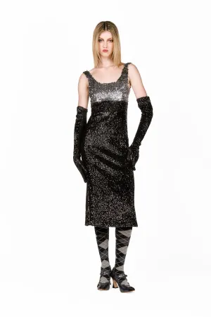 Bugle Bead Sequins Dress Annasui
