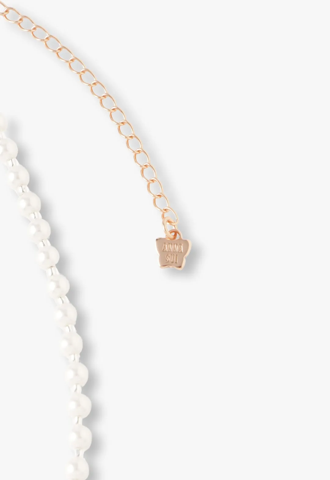 Butterfly & Rose Necklace Duo - Rose Gold Annasui