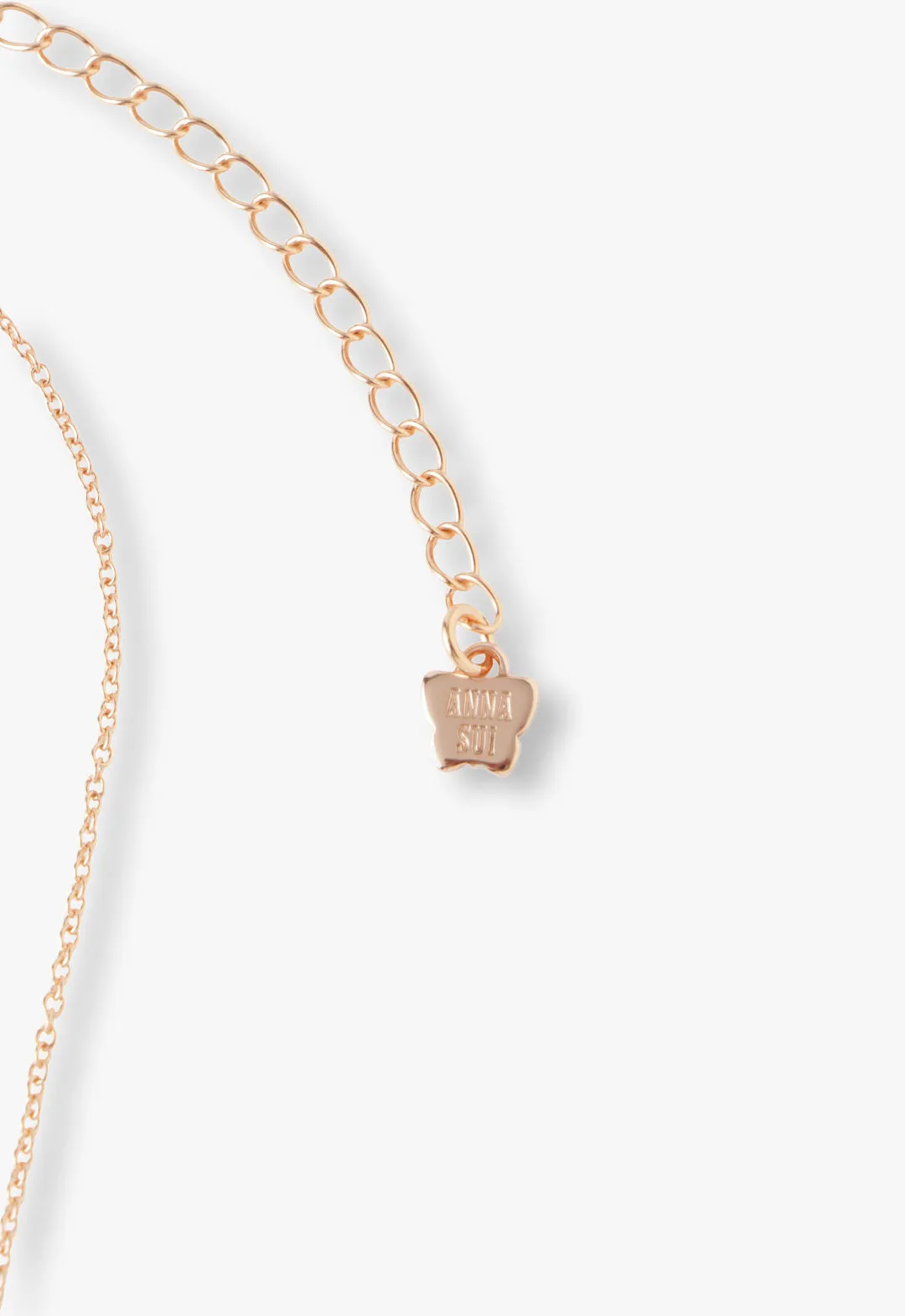 Butterfly & Rose Necklace Duo - Rose Gold Annasui
