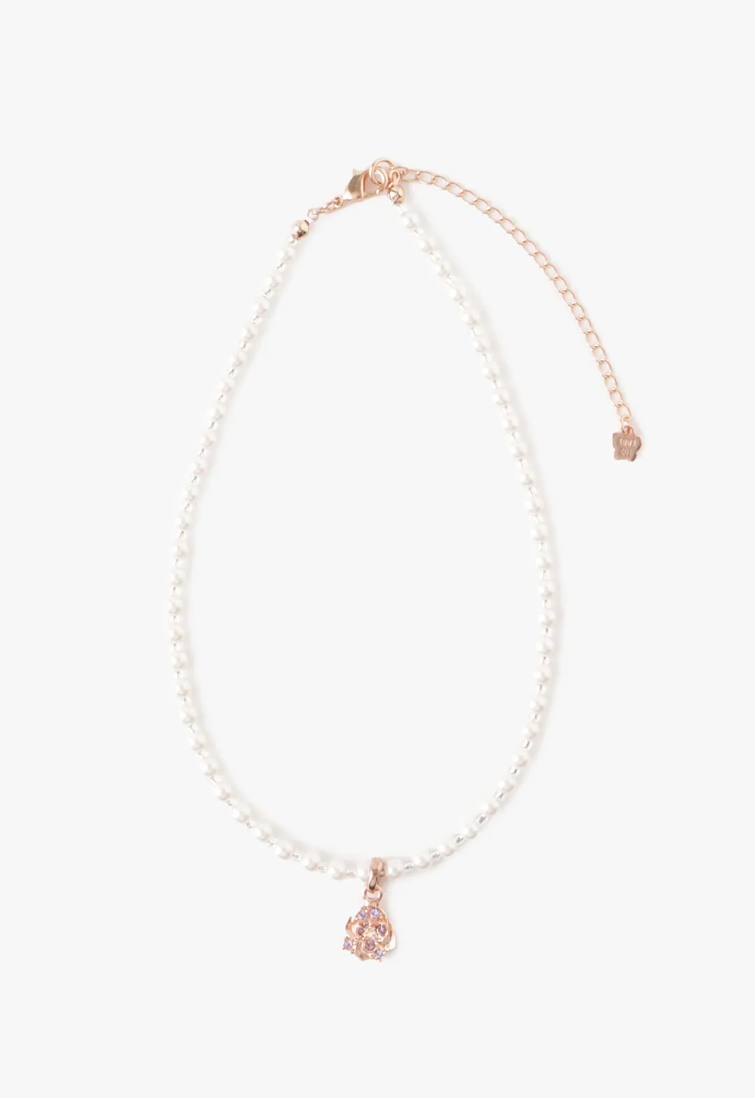 Butterfly & Rose Necklace Duo - Rose Gold Annasui