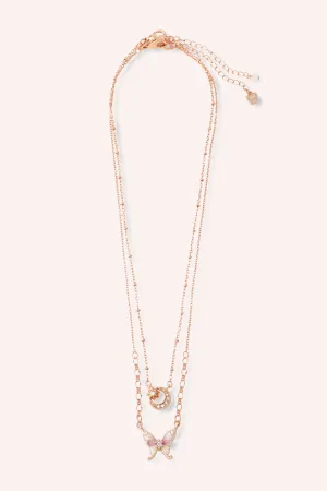 Butterfly and Moon Necklace Set Annasui