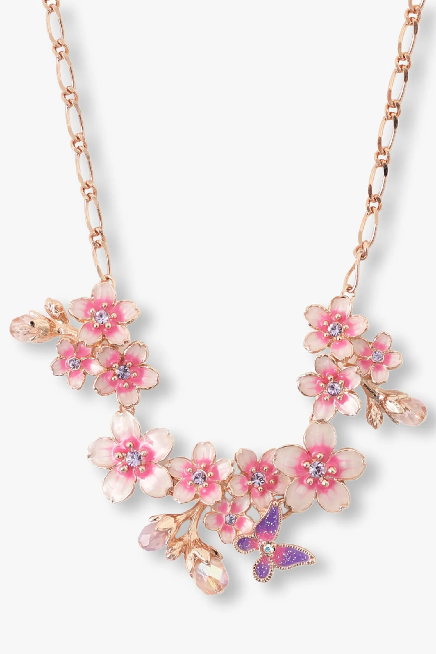 Butterfly Cherry Blossom Necklace Annasui