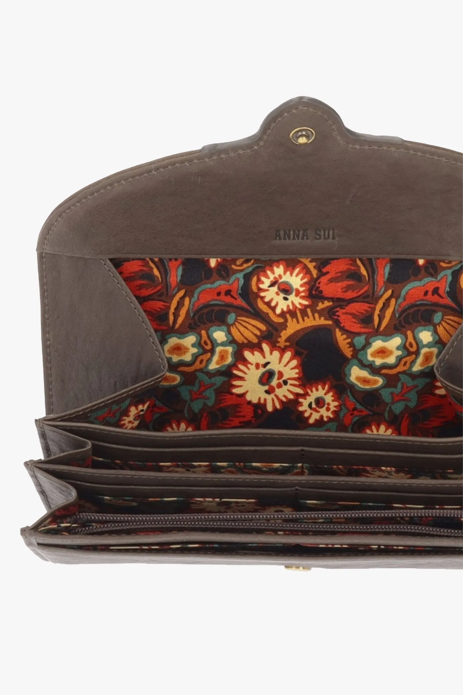Butterfly Embossed Keyhole Wallet Annasui