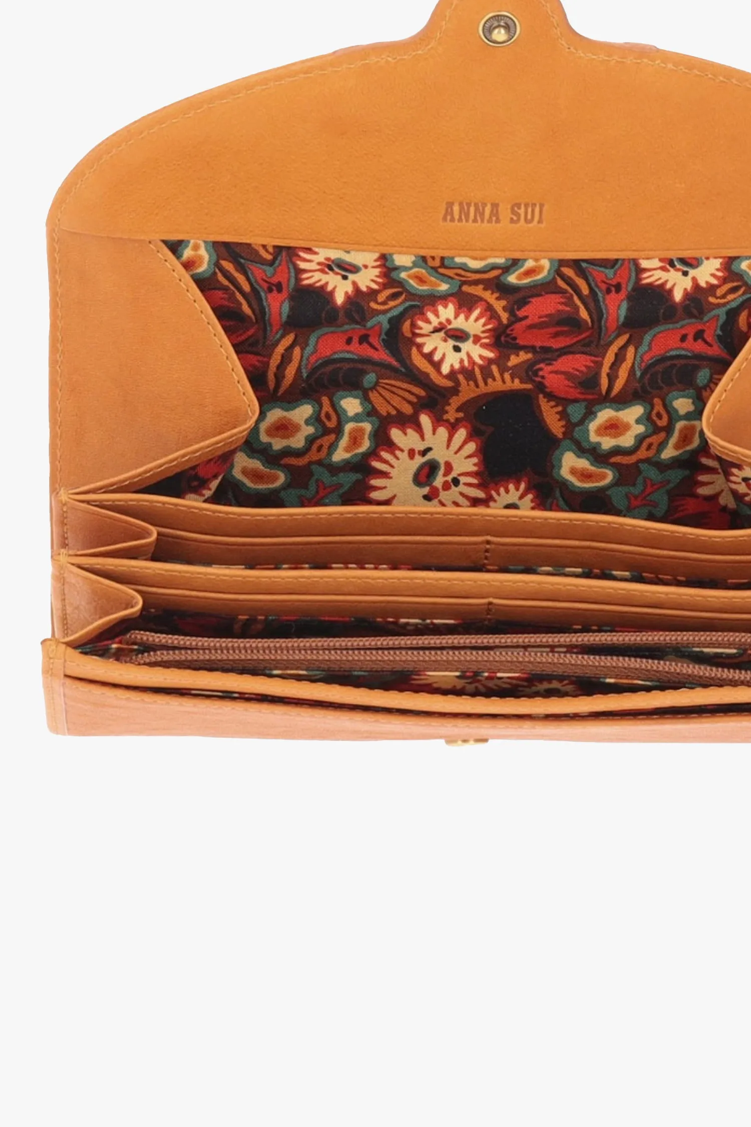 Butterfly Embossed Keyhole Wallet Annasui