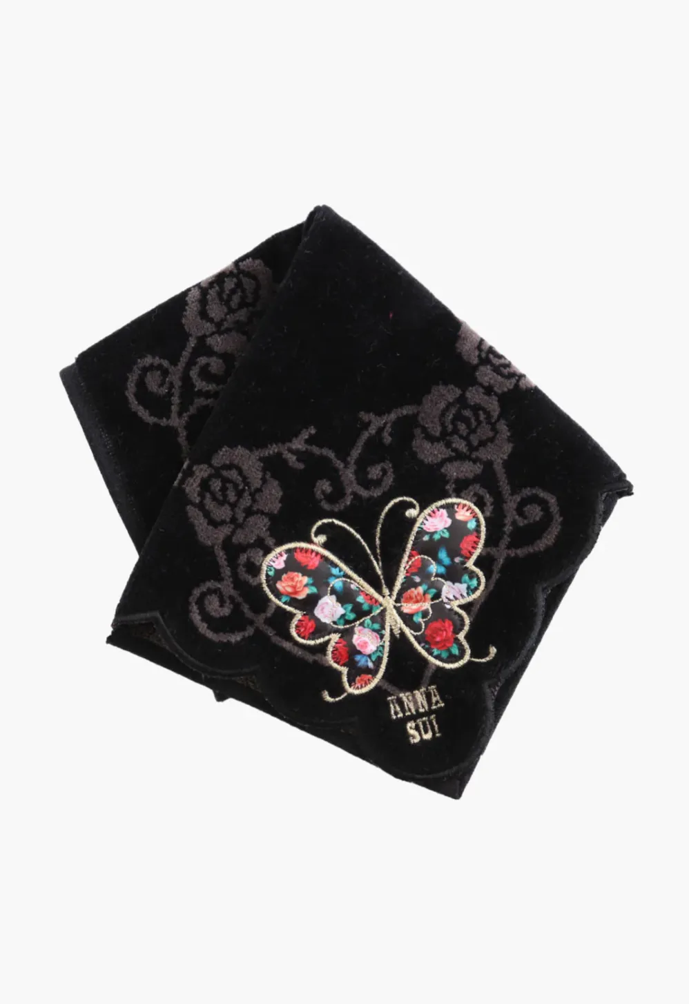 Butterfly Embroidery Washcloth Annasui