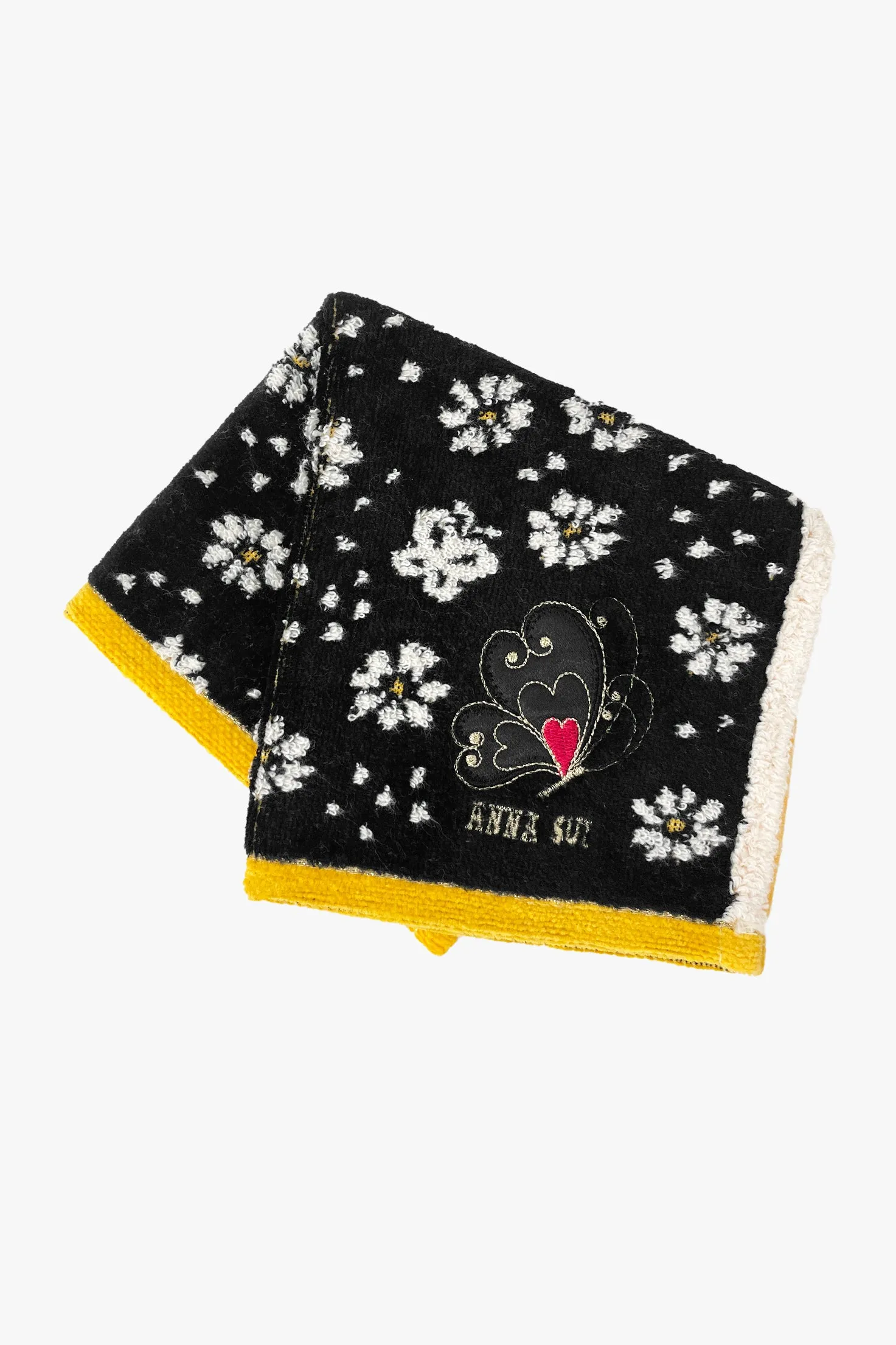 Butterfly Flowers Washcloth Annasui