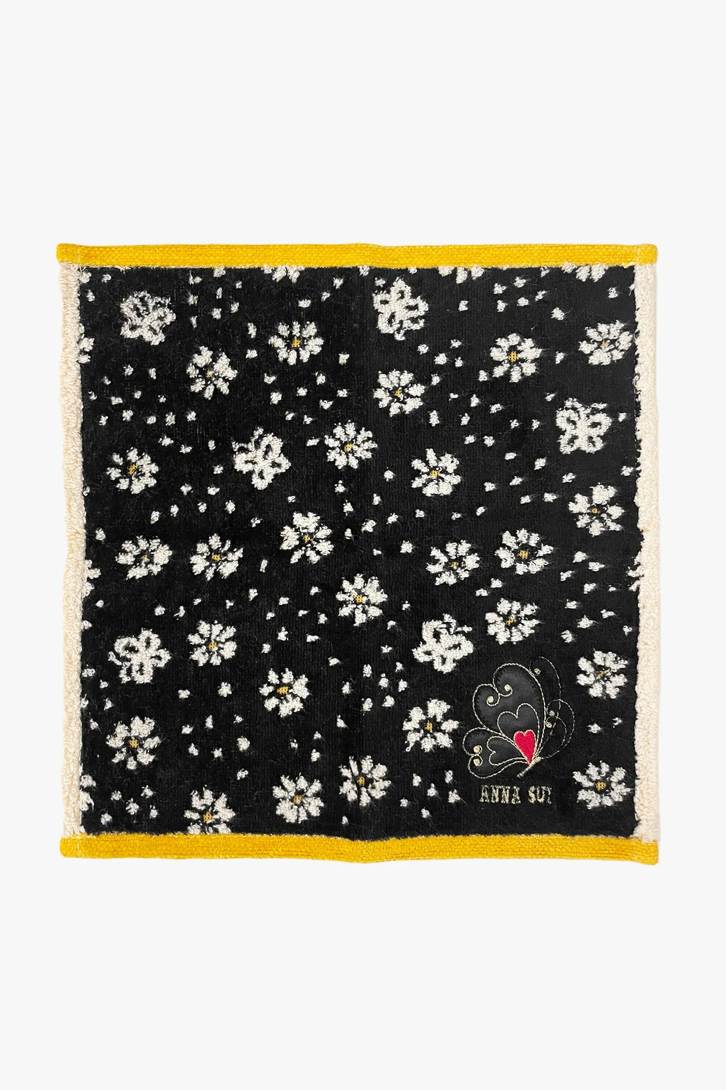 Butterfly Flowers Washcloth Annasui
