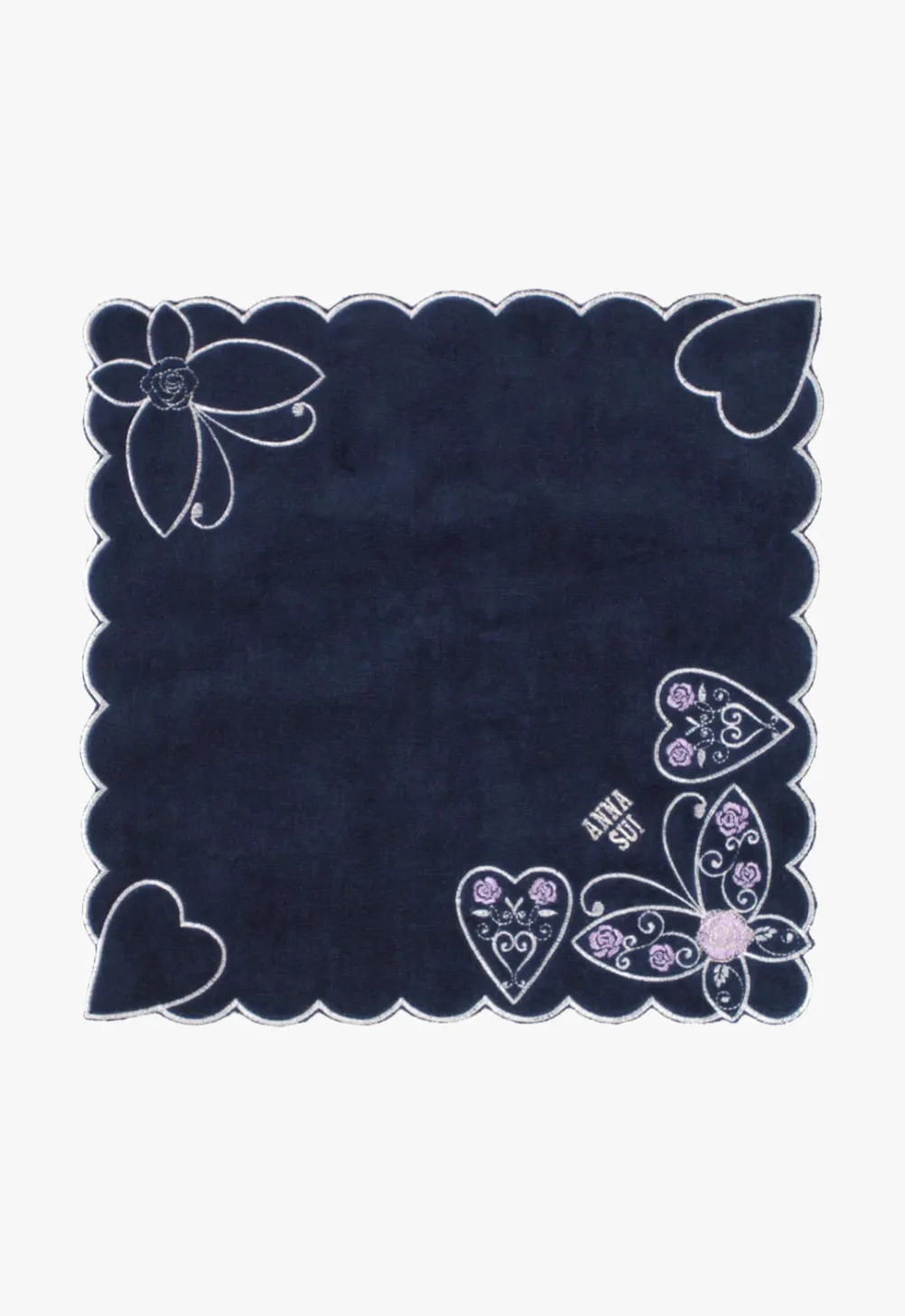Butterfly Hearts Washcloth Annasui