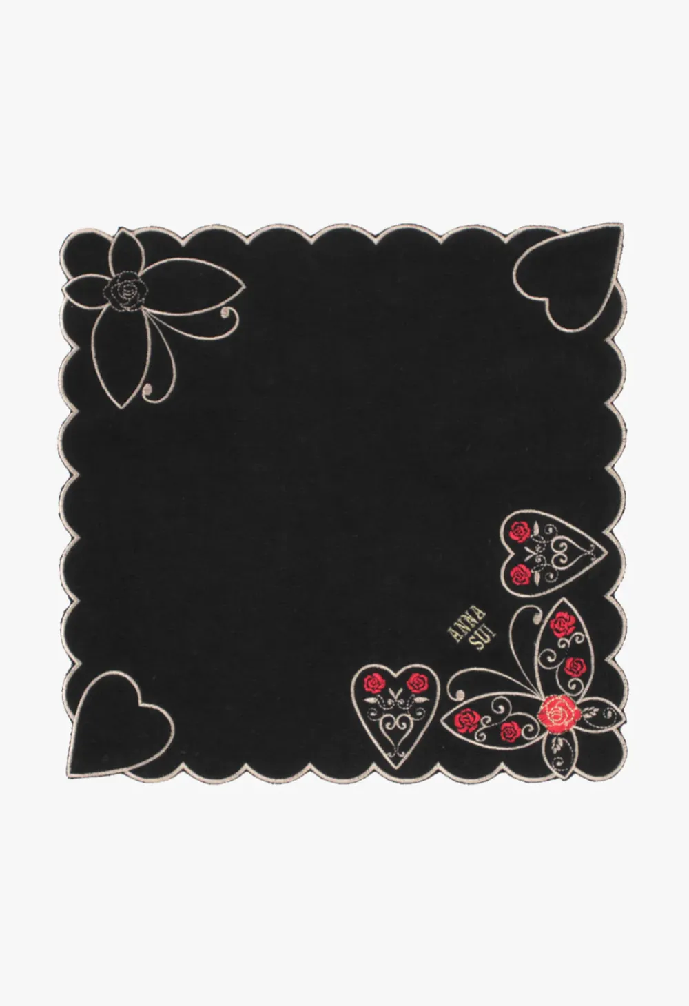 Butterfly Hearts Washcloth Annasui