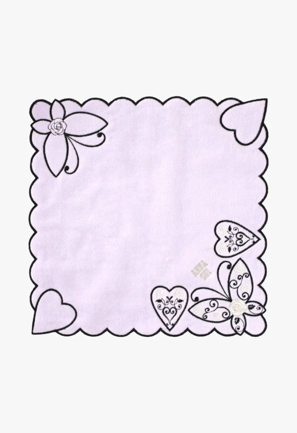 Butterfly Hearts Washcloth Annasui