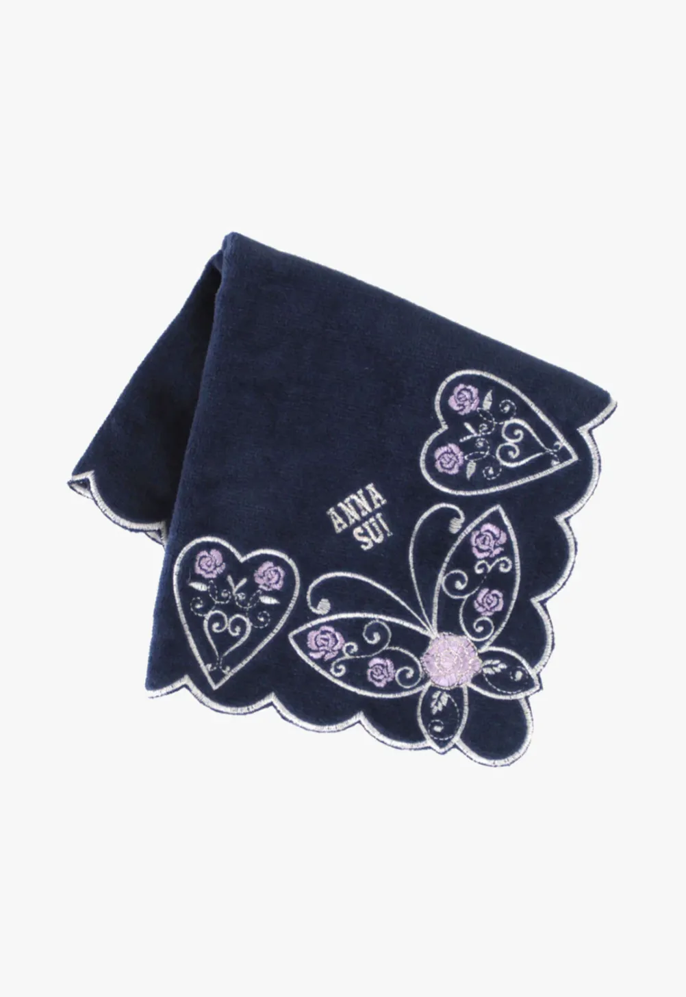 Butterfly Hearts Washcloth Annasui