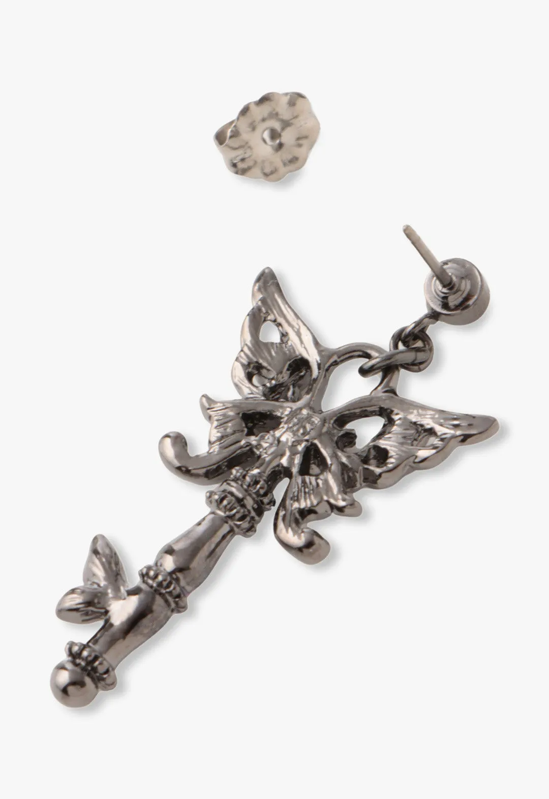 Butterfly Lock and Key Earrings Annasui