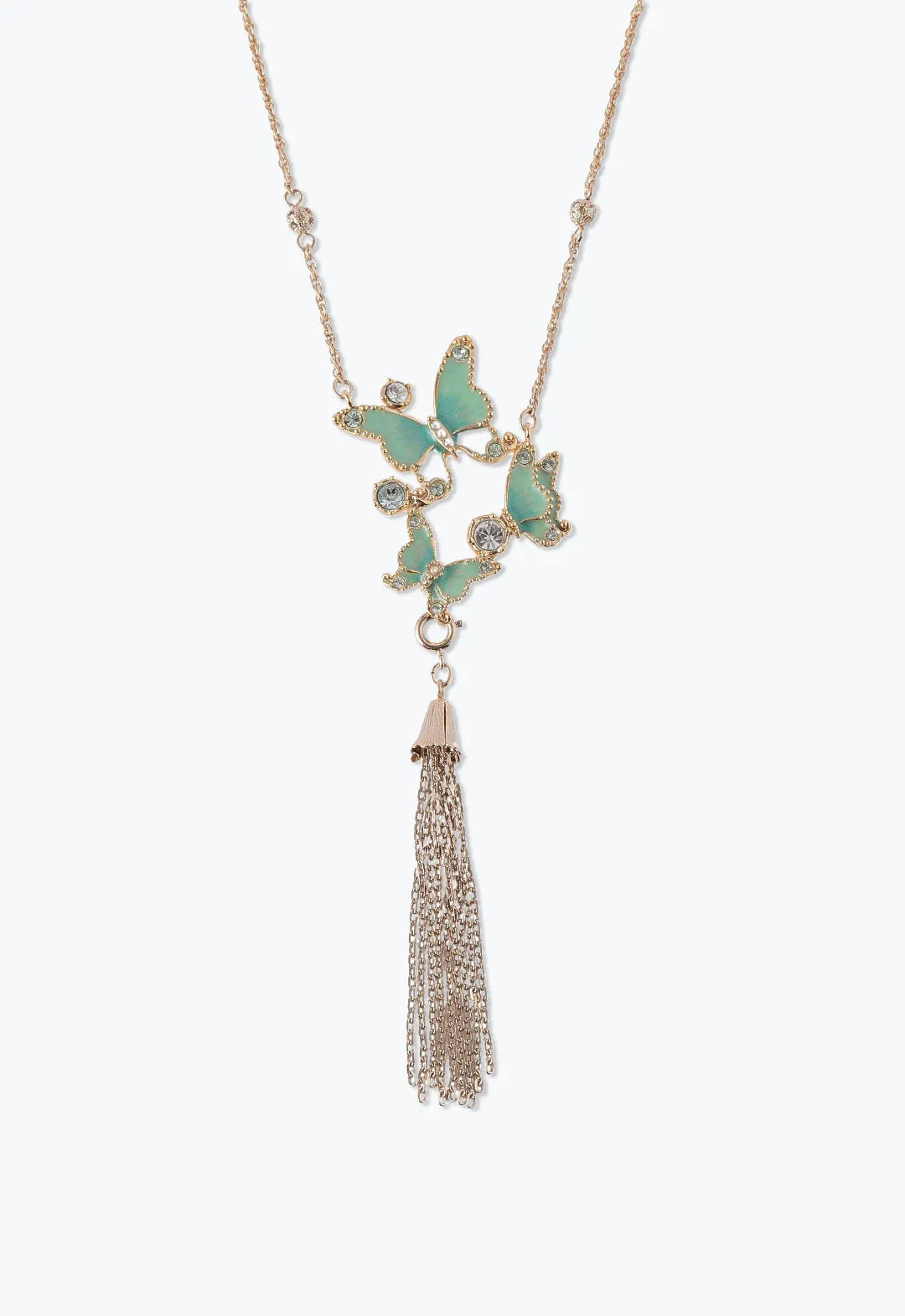 Butterfly Trio Statement Necklace Annasui