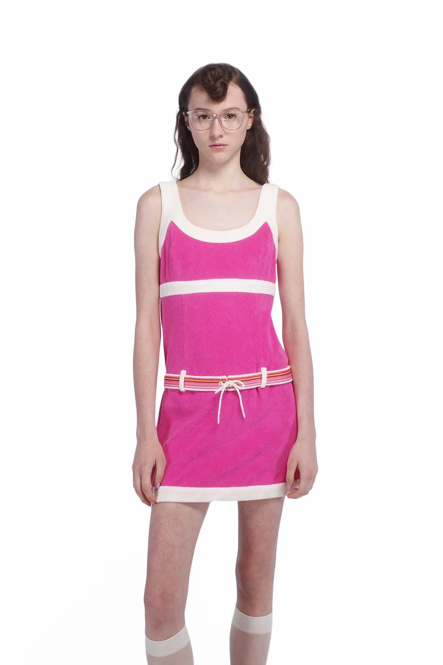 Cabana Terry Belted Dress Annasui