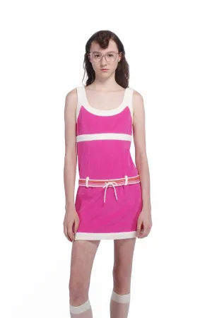Cabana Terry Belted Dress Annasui