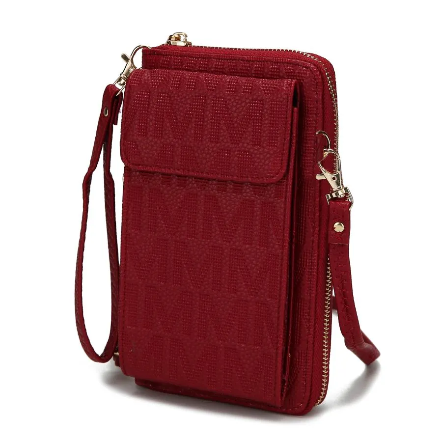 Caddy Vegan Leather Womens Phone Wallet Crossbody