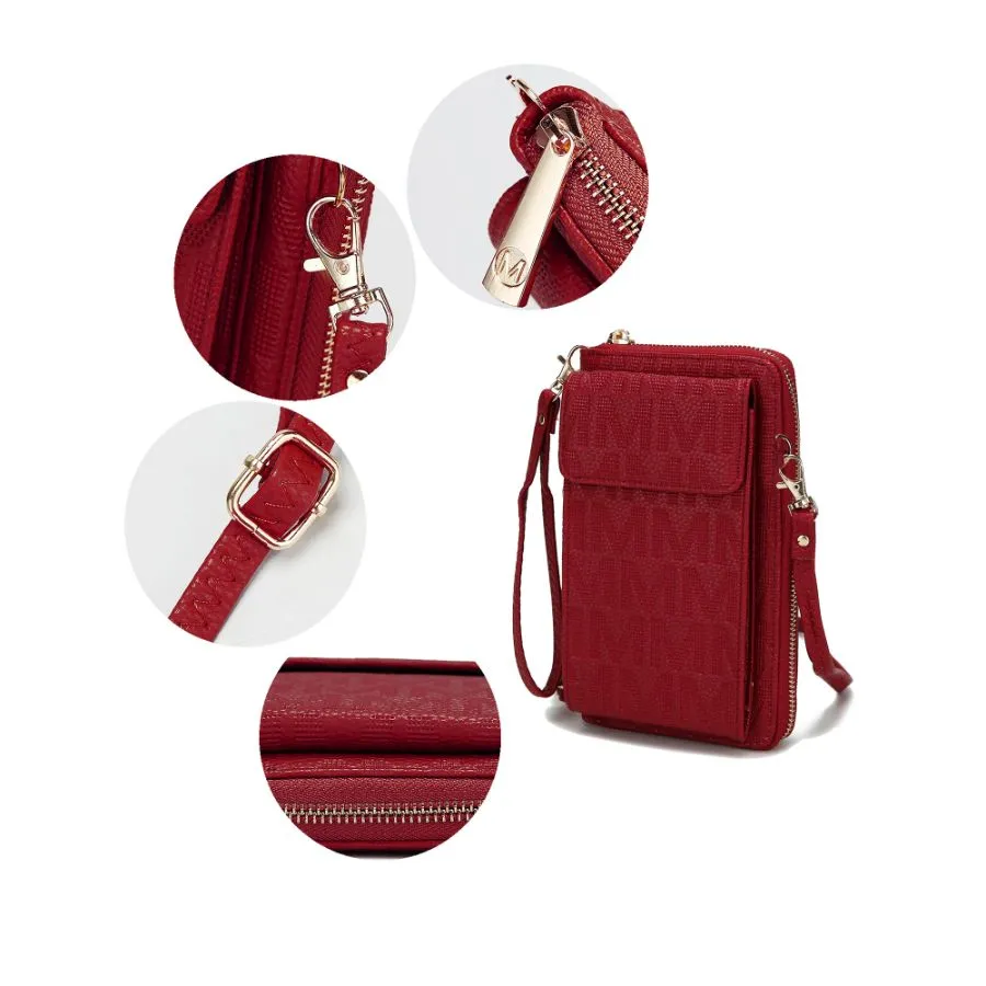 Caddy Vegan Leather Womens Phone Wallet Crossbody