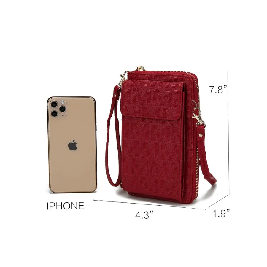 Caddy Vegan Leather Womens Phone Wallet Crossbody
