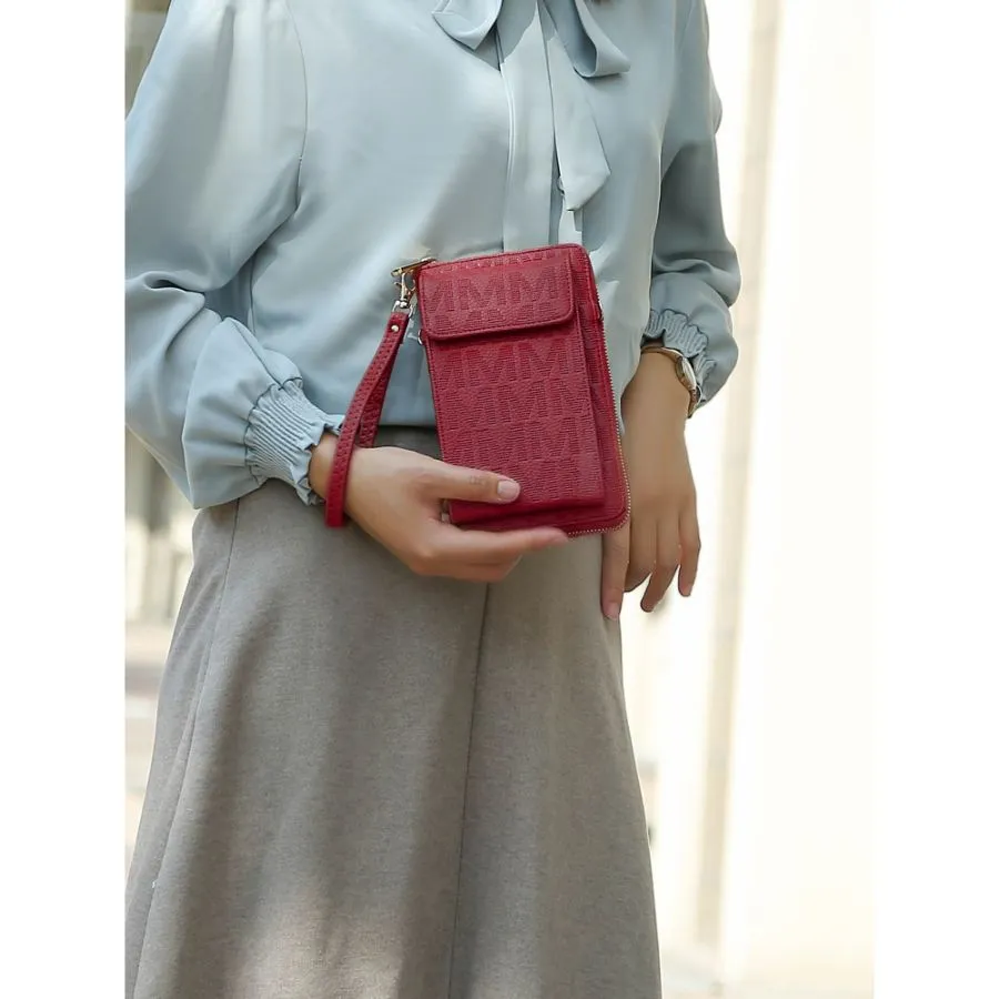 Caddy Vegan Leather Womens Phone Wallet Crossbody