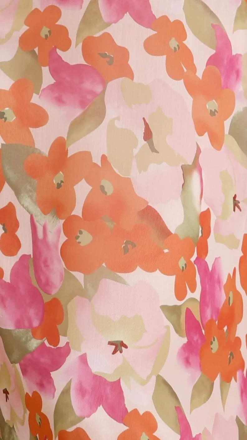 Calais Maxi Dress - Orange Floral Billy J