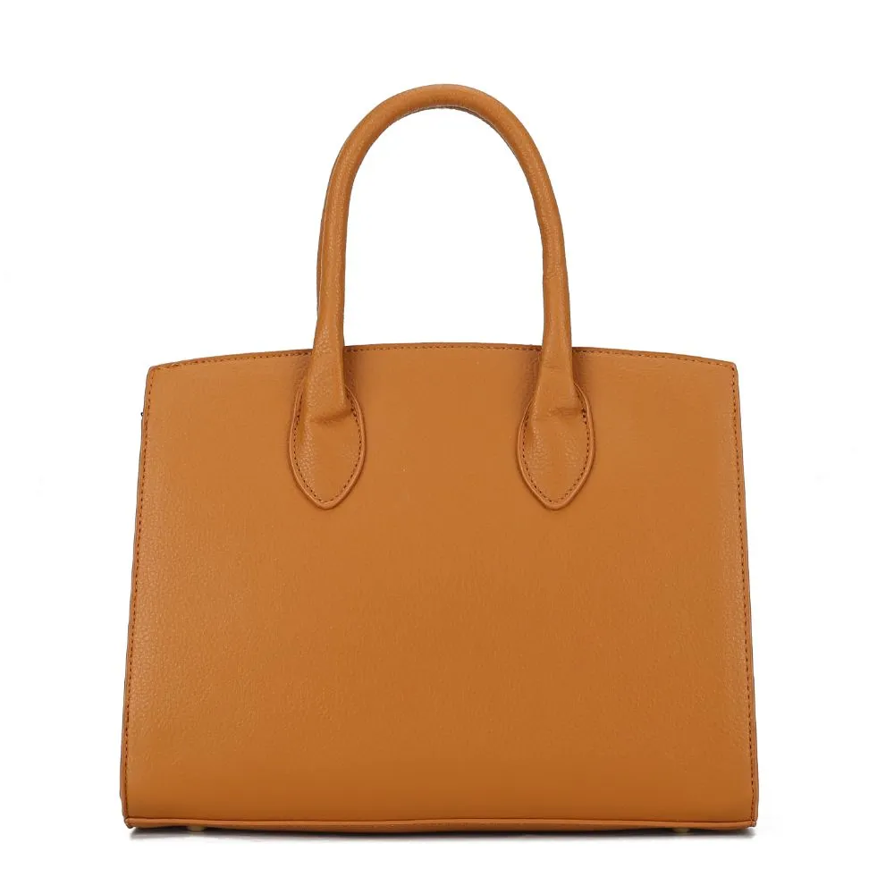 Calla Vegan Leather Womens Satchel Bag with Credit card holder 2 pieces