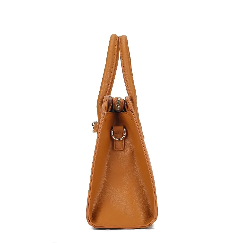Calla Vegan Leather Womens Satchel Bag with Credit card holder 2 pieces