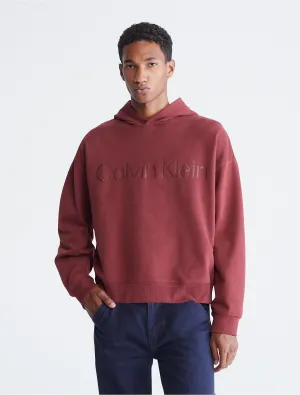 Calvin Klein Khakis Relaxed Fit Stencil Logo Hoodie - Men