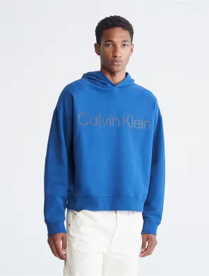 Calvin Klein Khakis Relaxed Fit Stencil Logo Hoodie - Men