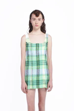Capri Plaid Mini Dress Annasui