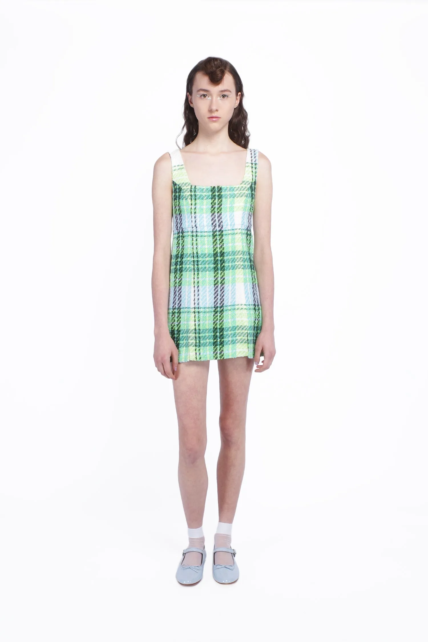 Capri Plaid Mini Dress Annasui