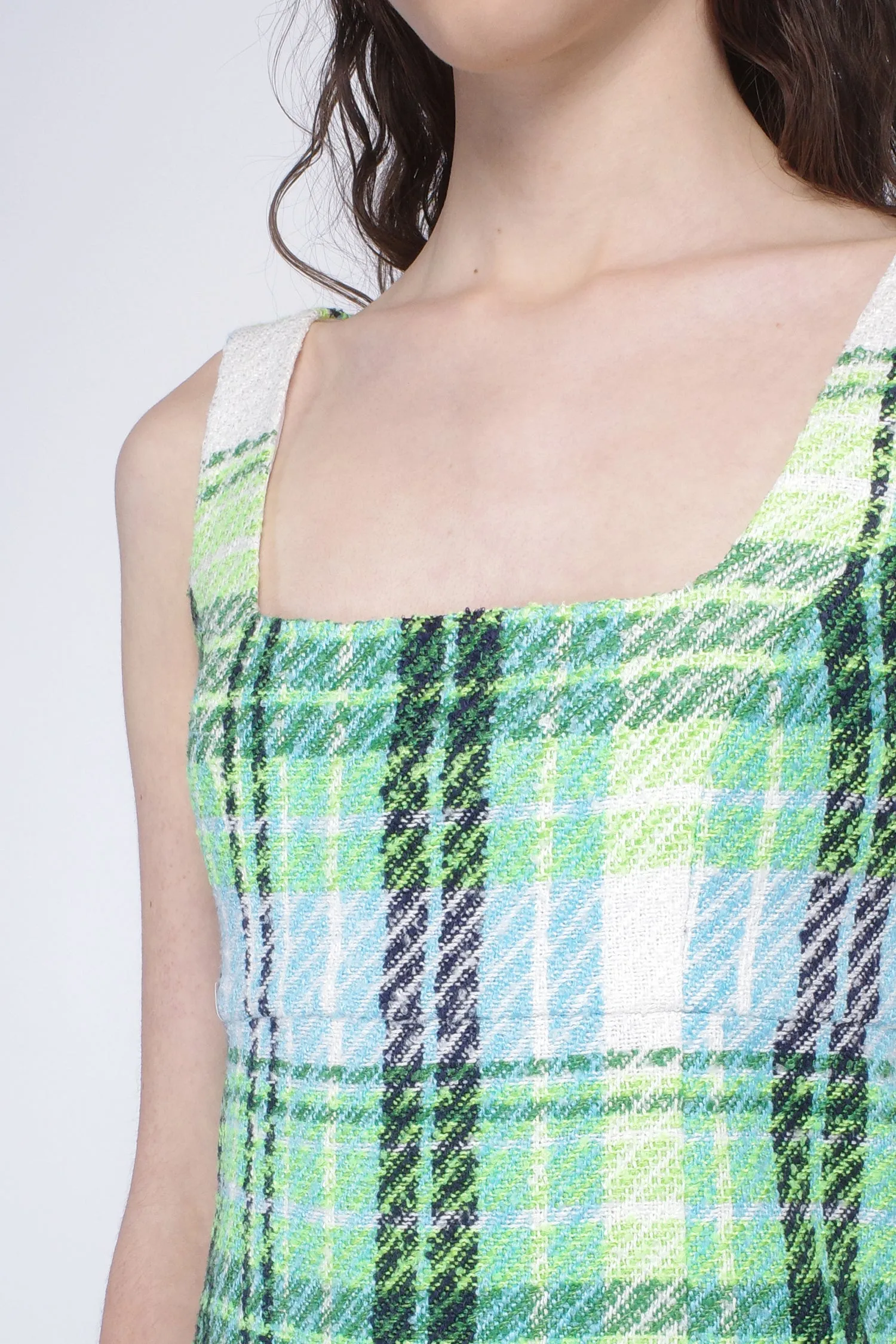 Capri Plaid Mini Dress Annasui