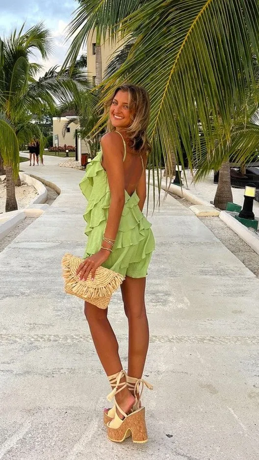 Cassidi Mini Dress - Sage Billy J