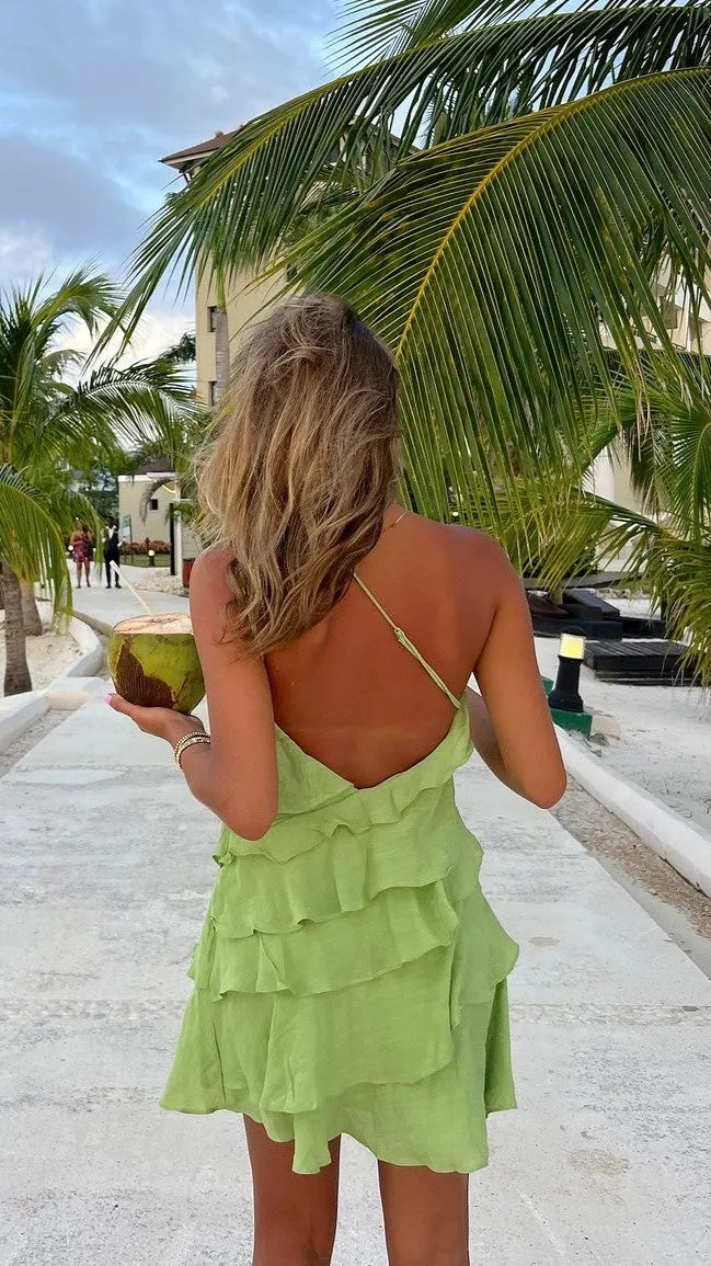 Cassidi Mini Dress - Sage Billy J