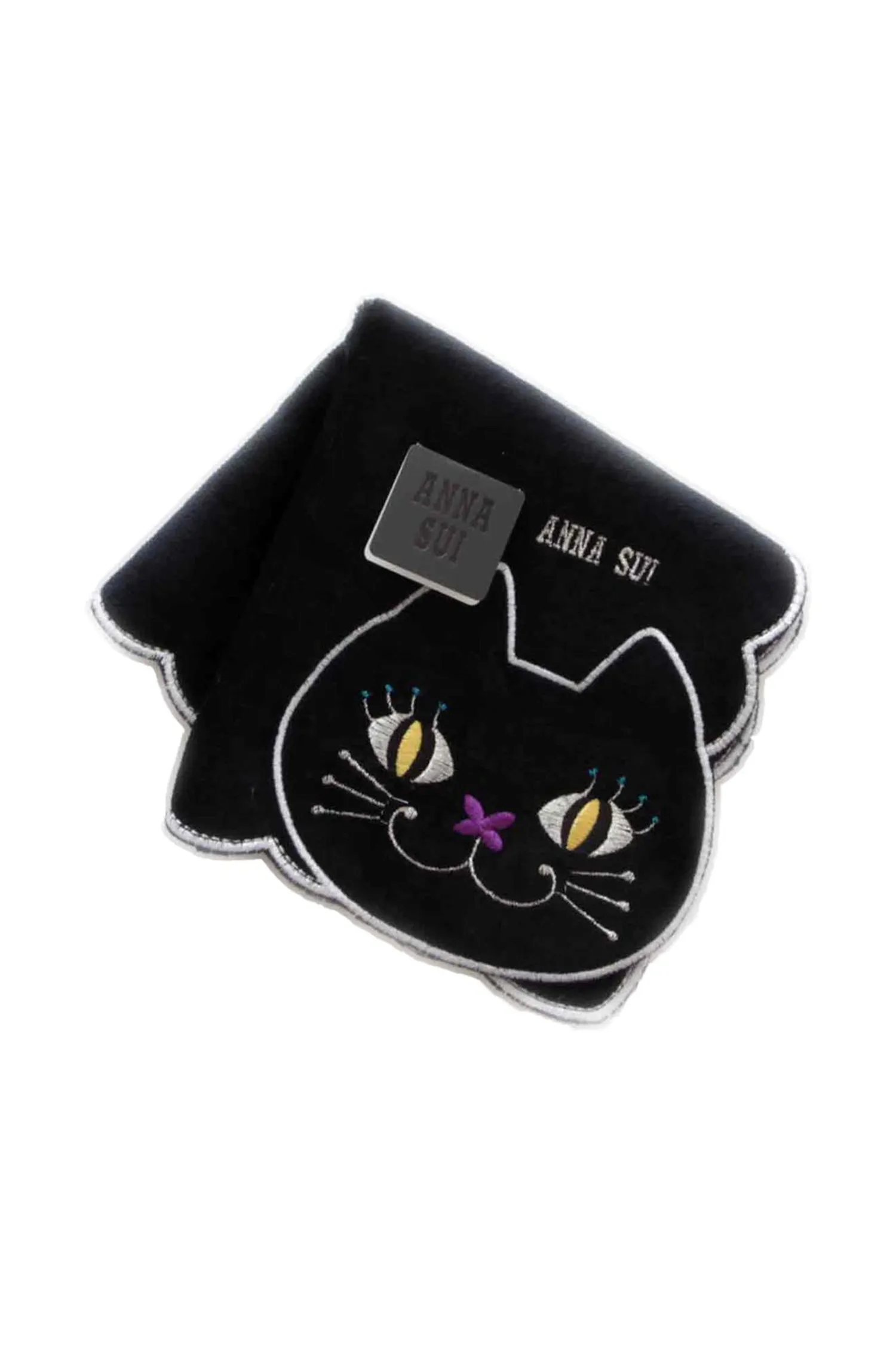 Cat Embroidery Washcloth Annasui