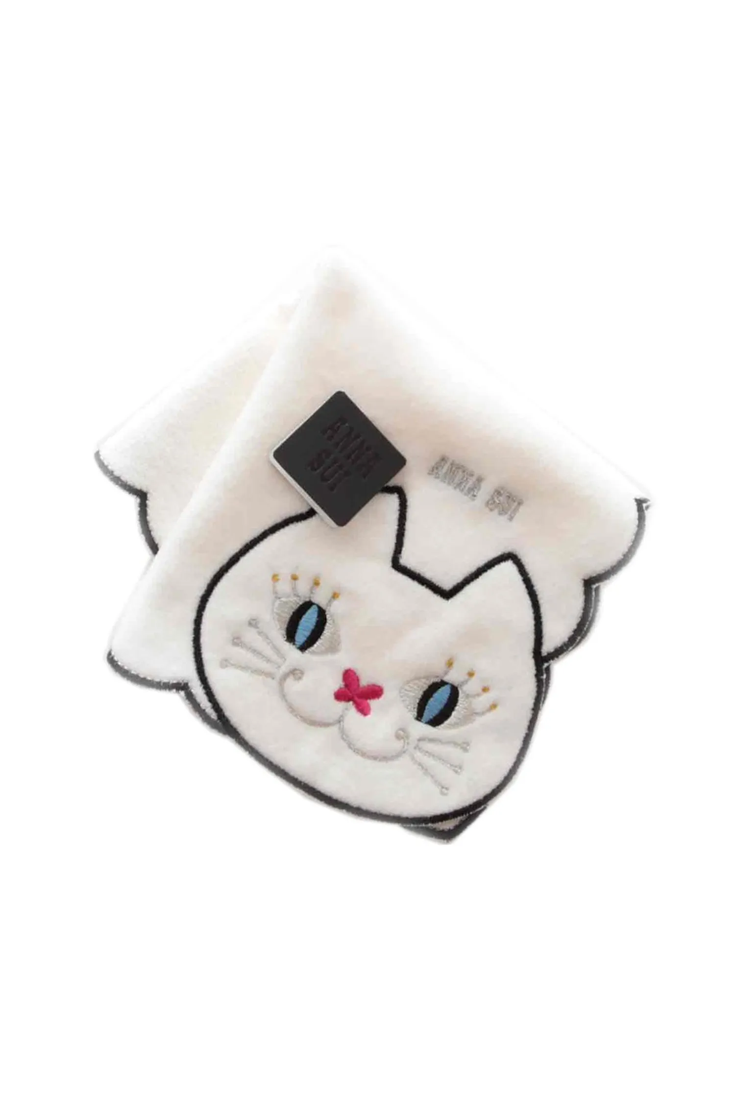 Cat Embroidery Washcloth Annasui