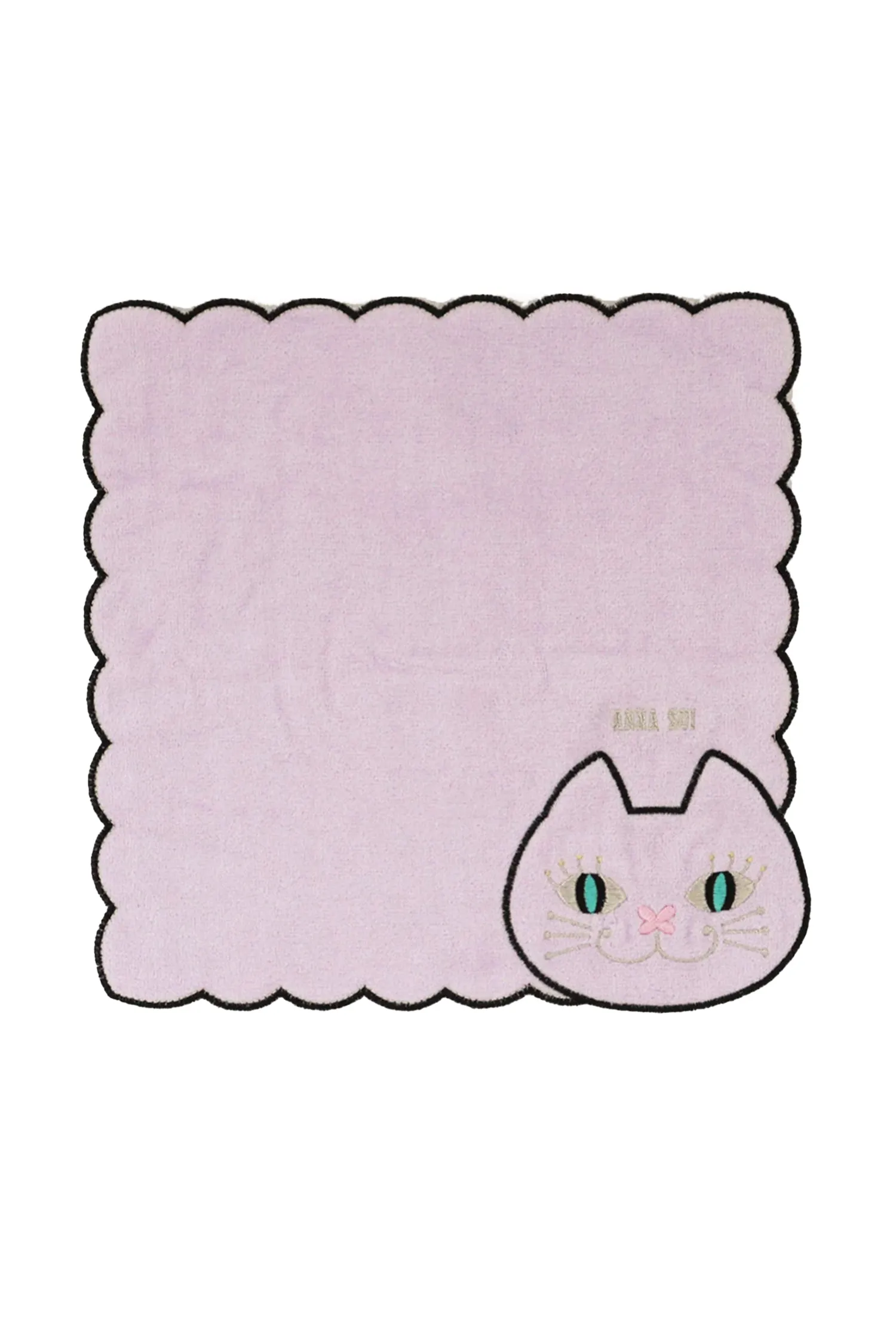 Cat Embroidery Washcloth Annasui