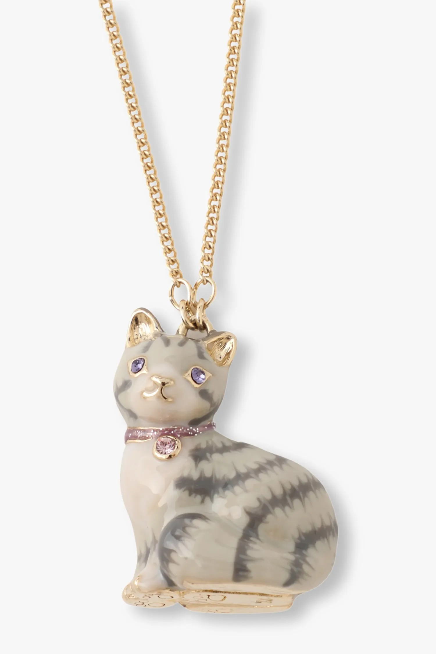 Cat Necklace - Grey Multi Annasui