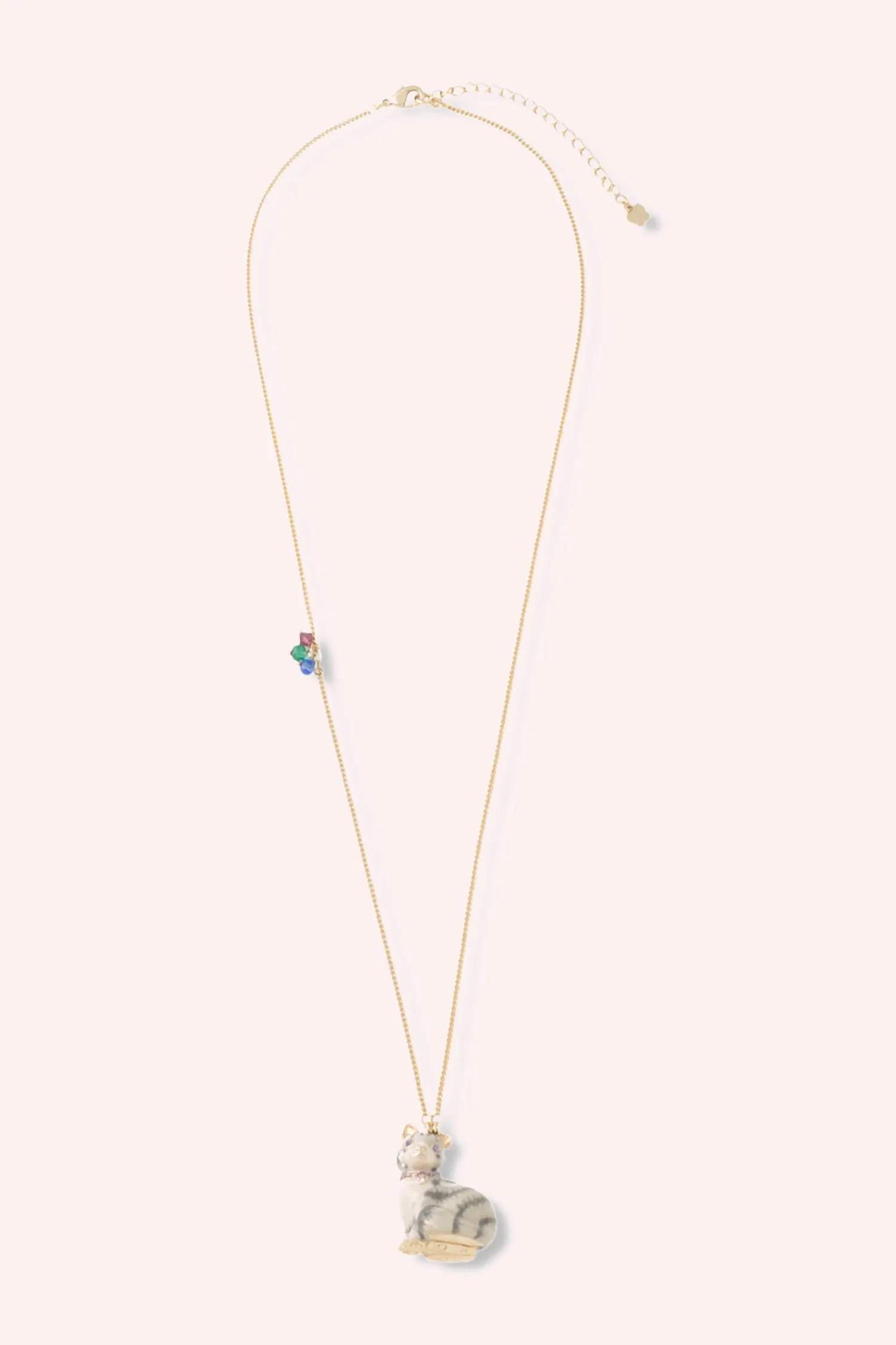 Cat Necklace - Grey Multi Annasui