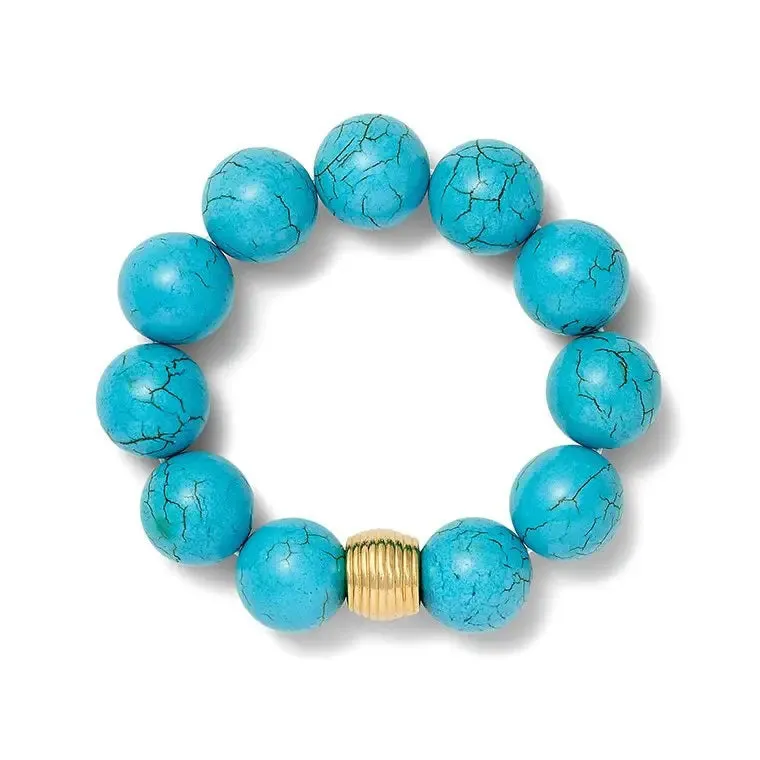 CC AND CO BY CATHERINE CANINO - LARGE CHNKY TURQUOISE BRACELET
