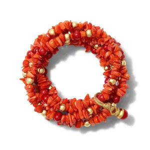 CC AND CO BY CATHERINE CANINO - SALLY BRACELET IN RED CORAL